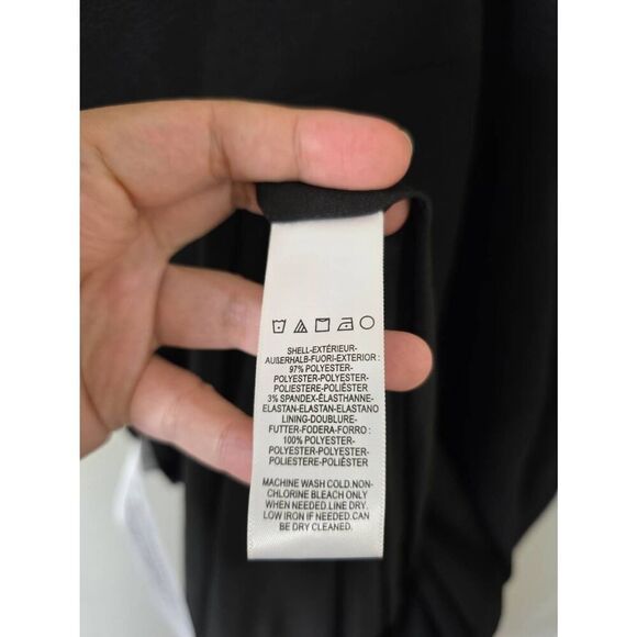 Dress the Population Jordan Gown Ruched Side Slit Black Size XL NWT - Picture 8 of 11